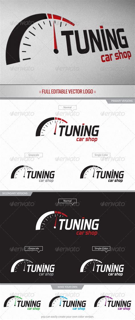 tuning car shop logo  abdieldiaz graphicriver