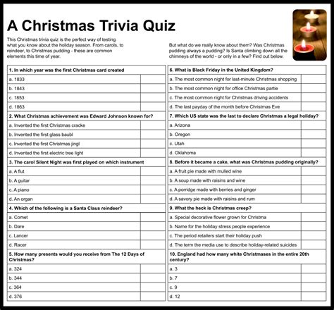 christmas trivia adults  latest top  popular famous christmas