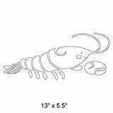 Lobster Stencil Description Usd sketch template