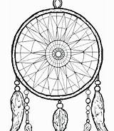 Coloring Pages Dream Catcher Native American Printable Dreamcatcher Adult Symbols Wolf Catchers Mandala Line Drawing First Simple Southwest Nations Colouring sketch template