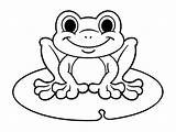 Coloring Frogs Print Pages Color Kids Children Animals Beautiful sketch template