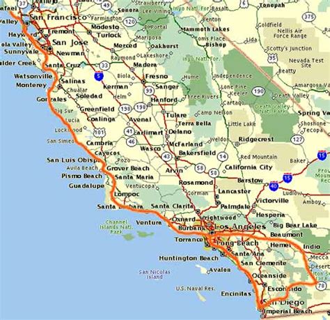 west coast map usa  blog