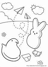 Peeps Coloring Pages Marshmallow Printable Bunny Book Sheets Chick Color Easter Kids Print Line Preschool Board Getcolorings Perishable Everything Non sketch template