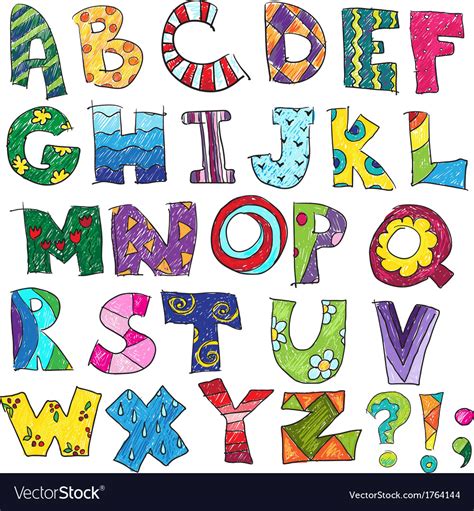 abc kids funny alphabet royalty  vector image