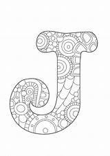 Letter Coloring Drawing Pages Alphabet Letters Doodle Funky Buchstabe Color Na Etsy Step Adult Projekty Ausmalen Cole Getdrawings Sheets Practice sketch template