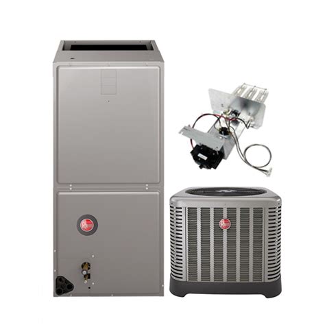 Rheem 3 0 Ton 14 Seer Air Conditioning System With Electric Heat 2 5