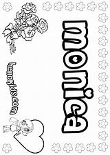 Monica Angelica Coloring Pages Color Hellokids Print sketch template