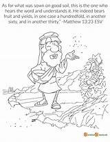 Parable Sower Coloring sketch template