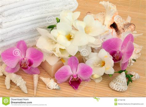 floral spa treatment stock image image  nature massage