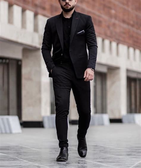 men suits black  piece formal fashion slim fit party wear elegant prom dinner suits etsy