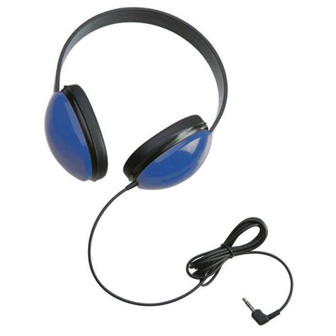 teachersparadise califone listening  stereo headphone blue cafbl