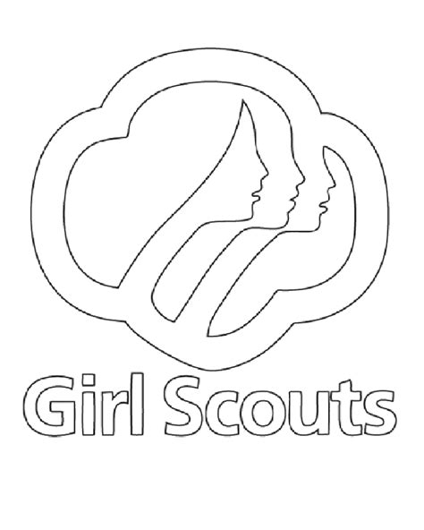 girl scout brownies coloring pages coloring home