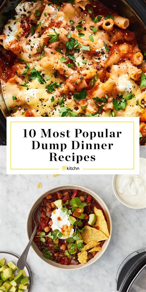 popular dump dinner recipes   dinner dinner