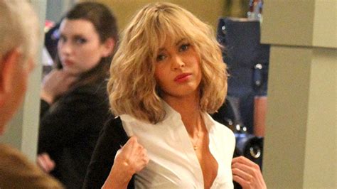 a blonde megan fox rocks a sexy school girl outfit on the set of tmnt 2 entertainment tonight
