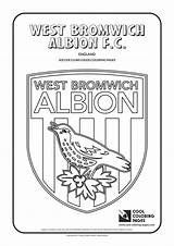 Coloring Albion Bromwich Brom Clubs Sparad sketch template