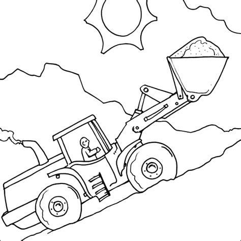digger coloring pages qlyviewcom coloring backhoe