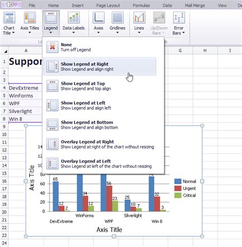 windows spreadsheets charting support   whats