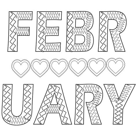 printable february coloring pages    sharing
