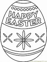 Easter Coloring Egg Happy Pages Printable Color Pdf Kids Online Coloringpages101 Print sketch template