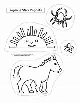 Spider Busy Very Coloring Pages Puppets Story Activities Animals Eric Carle Make Popsicle Board Sticks Book Cut Stick Template Spiders sketch template