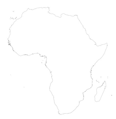 Printable Blank Map Of Africa Printable Maps