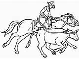 Roping Vaqueros Saddle Coloringhome sketch template