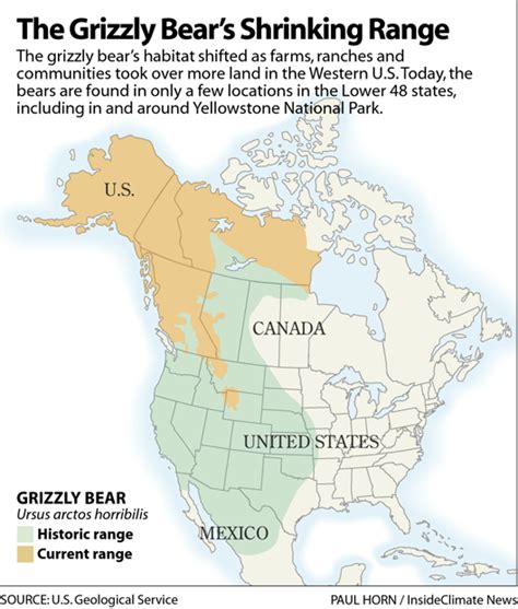 map  grizzly bear range