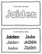 Jaiden Practice Handwriting Caiden Janiah Tracing sketch template