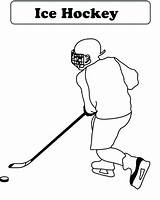 Hockey Coloring Pages Ice Player Goalie Puck Printable Nhl Getdrawings Getcolorings Print Players Drawing Colorings Helmet Fascinating sketch template
