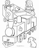 Coloring Caboose Train Pages Popular sketch template