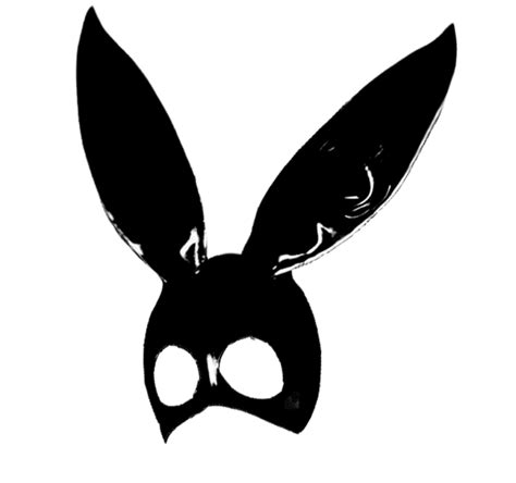 Ftestickers Arianagrande Mask Ears Bunnyears Blackfreet