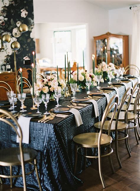 elegant floral dinner party    birthday inspired