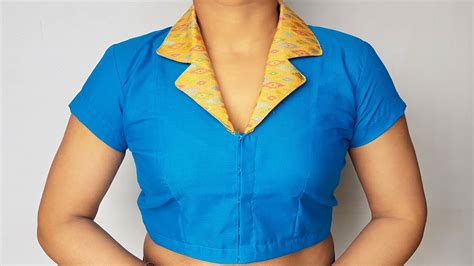 collar blouse gala design cutting  stitching blouse designs youtube