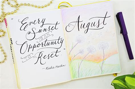 monthly planning pack  august sheena   journal