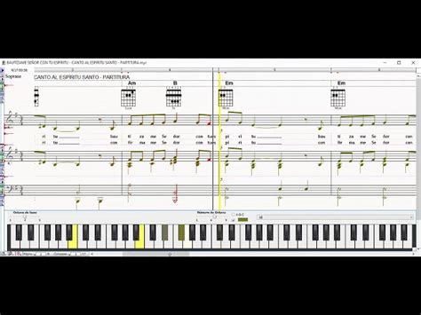bautizame senor  tu espiritu canto al espiritu santo canto de confirmacion partitura