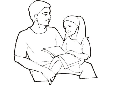 father daughter coloring pages