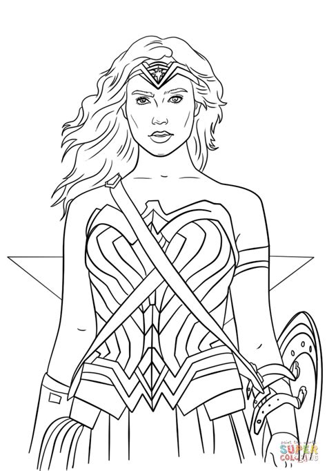 woman printable coloring pages