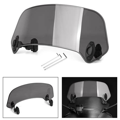 Universal Motorcycle Clip On Wind Deflector Screen Windshield
