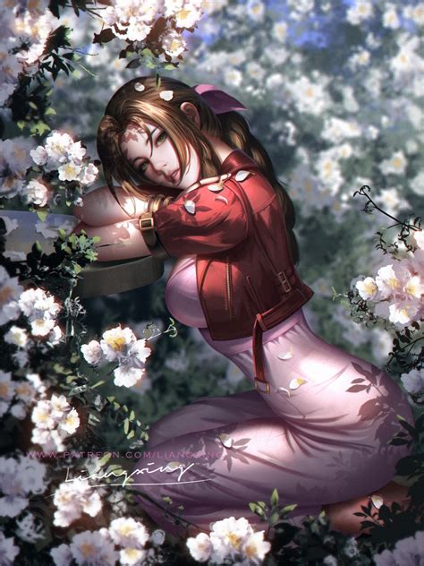 The Flower Girl Aerith Gainsborough Final Fantasy 7 Picture [artist