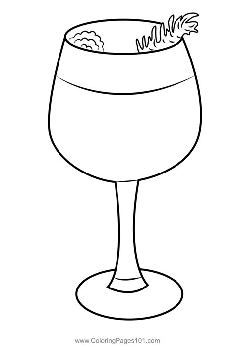 cocktail drink coloring page  kids  drinks printable coloring
