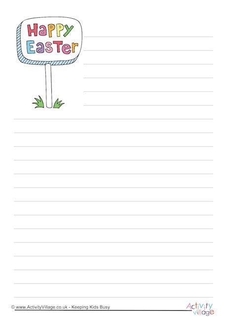 printable easter writing paper easter writing paper happy easter