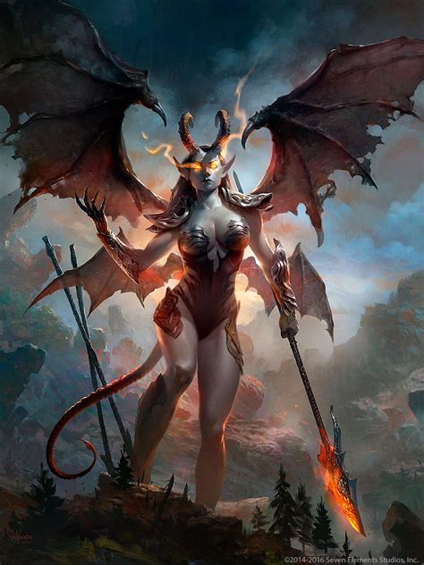Image Result For Goddess Inharah Fantasy Demon Dark