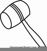 Mallet Clipart Drawing Clipartmag Clker Rating sketch template
