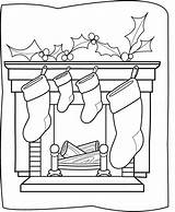 Coloring Pages Christmas Chimney Drawing Color Chimneys Drawings Fireplace Print Stocking Getdrawings Printable Stockings Sheets Kids Designlooter Scene Colour 58kb sketch template