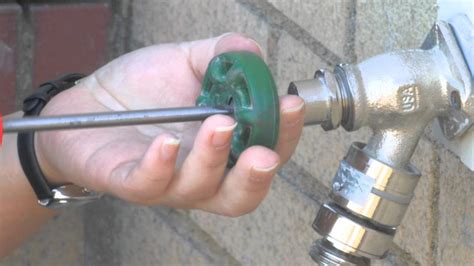 outdoor spigot leaking