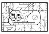 Edie Harper Cats Coloring Cards sketch template