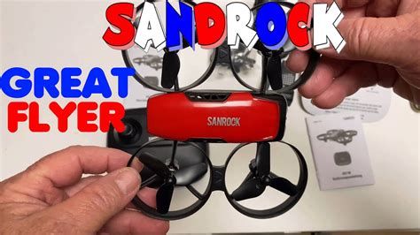sanrock uw mini drone  camera setup flight  review youtube