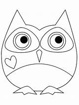 Coloring Owl Pages Valentine Printable Cartoon Kids Owls Heart Color Cute Birds Supercoloring Animal Bird Categories Results sketch template