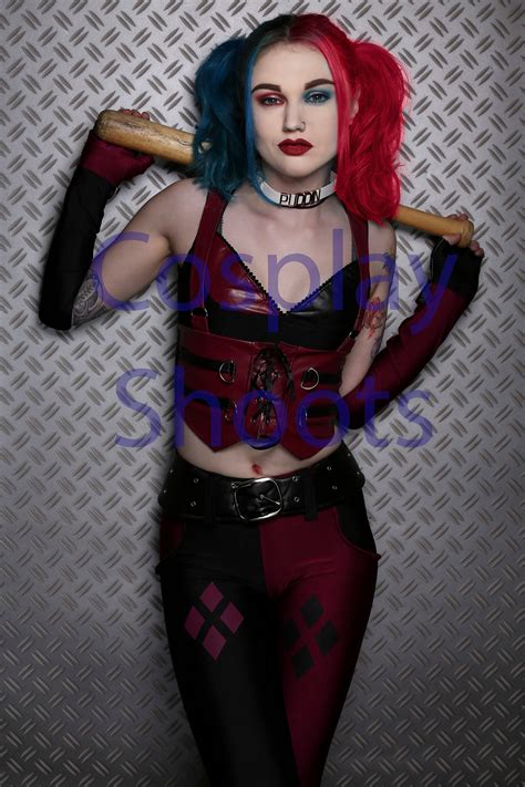Sexy Metallic Cosplay Harley Quinn Suicide Squad Costume Panties Women