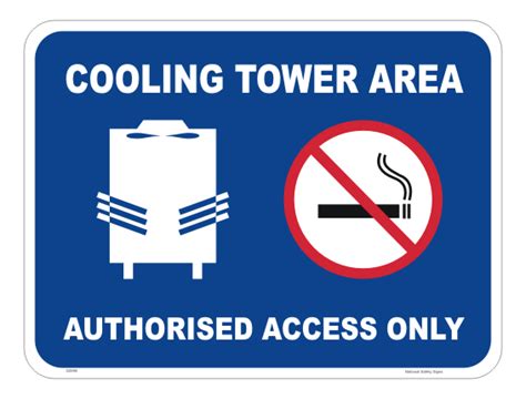 cooling tower sign cooling tower area signs national safety signs